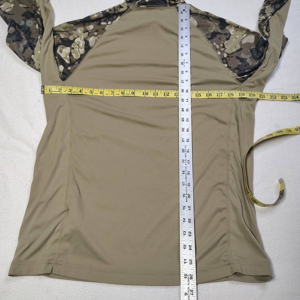 Simms SolarFlex Hoody Mens Small Tan Vail Camo Bug Stopper Insect Shield - Picture 8 of 15